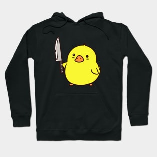 Cute Duck With Knife Hoodie